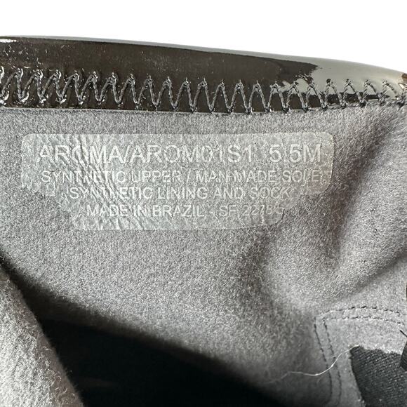 Steve Madden Boots Aroma Black Patent Leather Western Ankle Boot Womens Size 5.5 - Picture 5 of 11